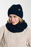 Жіноча зимова Шапка із вовни, тепла на флісі