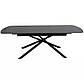 Розкладний обідній стіл Vector 160-200х90 см чорний з керамічною стільницею на металевих ніжках, фото 5
