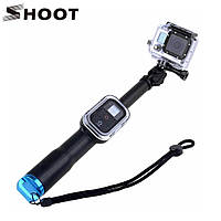 Монопод від SHOOT із кріпленням для пульта Wi-Fi Remote для екшен камер Gopro, SJCAM, Xiaomi (код № XTGP178)