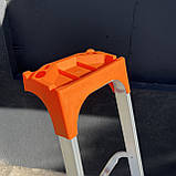 Драбина стрем'янка алюмінієва одностороння на 6 сходинок, фото 2