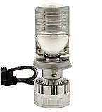 Міні Лед лінзи H4 KELVIN 60W 12V 6000K 8000Lm Світлодіодні лампи з лінзою, фото 3