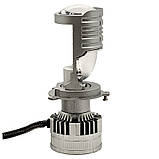 Міні Лед лінзи H4 KELVIN 60W 12V 6000K 8000Lm Світлодіодні лампи з лінзою, фото 7