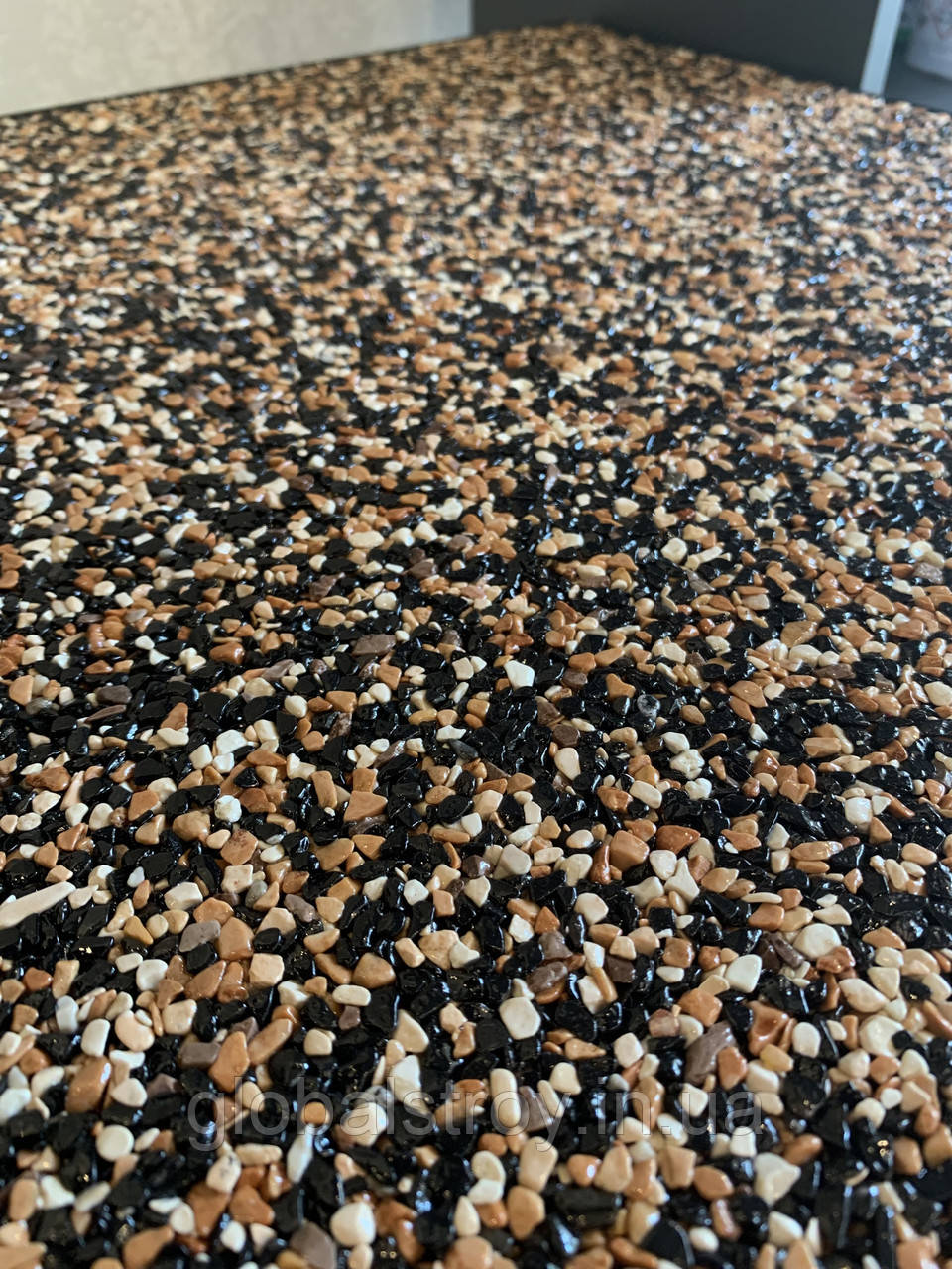 Кам'яний килим УФ стійкий поліуретан для терас сходів доріжок 1 м2 / 8 мм GardenDEC AF-1K мармур ANL 344, фото 1