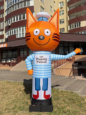 Кіт надувна реклама магазину зазивала Аеромен рукомах 3 м, фото 1