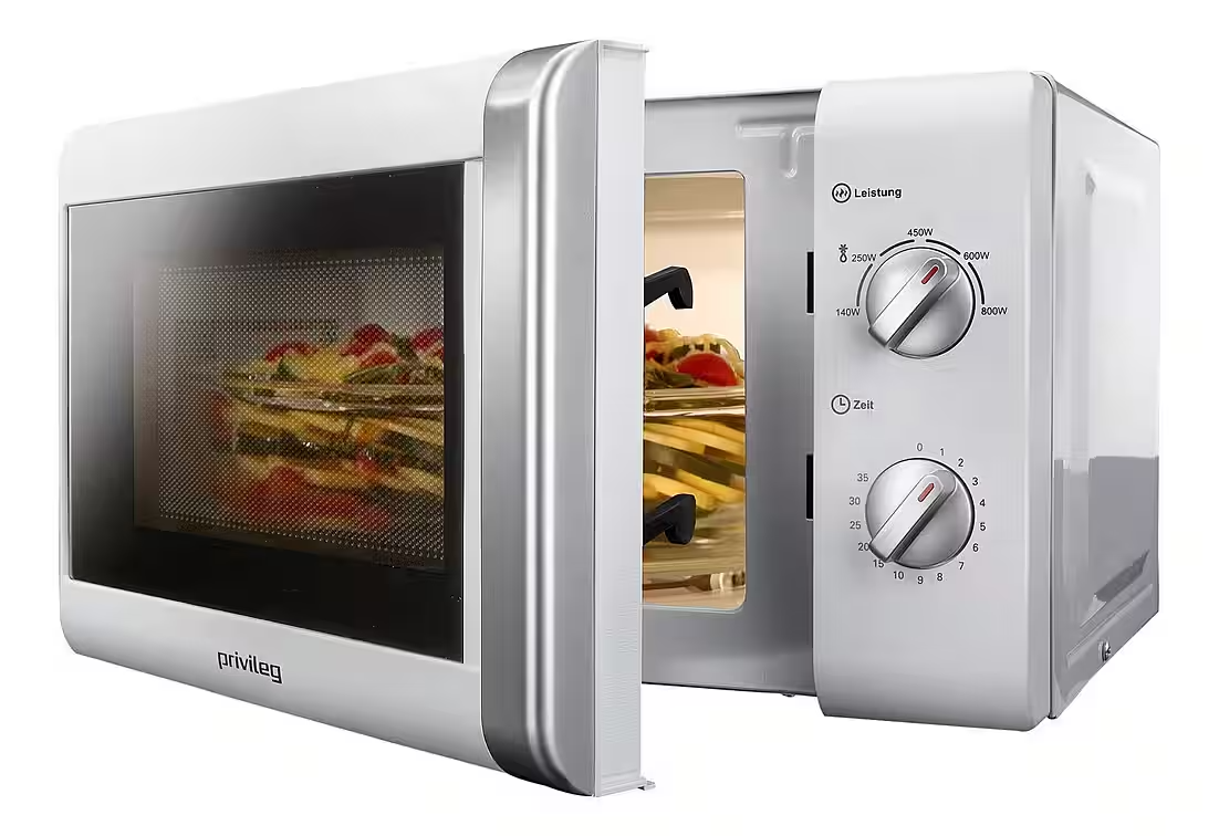 Мікрохвильова піч PRIVILEG 150472 20 л - Білий 800 Вт MM820CTB-PM - НОВИЙ 5-ступінчастий, фото 1