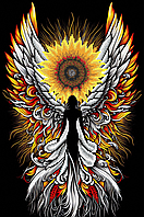 Схема для вишивки бісером ,, Янгол Cоняшник,, Сб-3-168