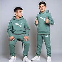 Теплий Костюм на флісі для хлопчика 146-164 см 003660 Туреччина Бірюза