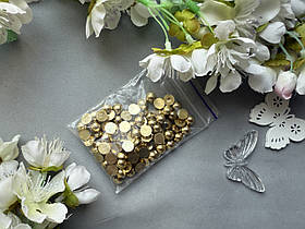 Напівнамистини глянець 8 мм, 100 шт/уп, золотого кольору