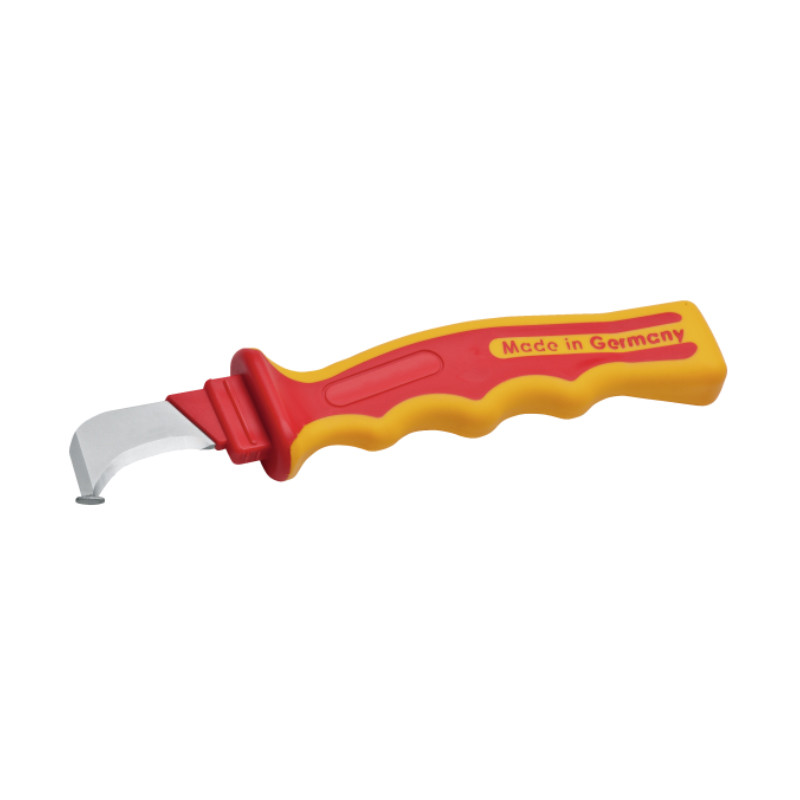 Ніж для розкрою і зняття ізоляціі у вологих приміщеннях (L=195 мм) ізольований 1000 V NWS 2043K, фото 1