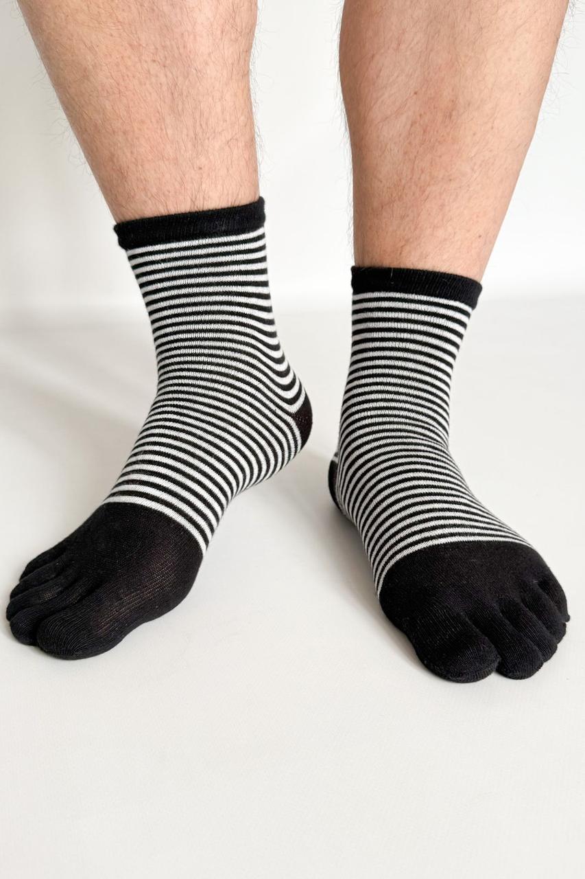 Шкарпетки з пальцями чоловічі Ahoy Apmi 37-43 чорний, фото 1