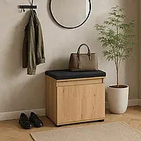 Тумба для взуття 60 см VENORA  / графит 60х36х53,5  (MEBEL ELIT) W.VENORNA/90/DA/SZAFK