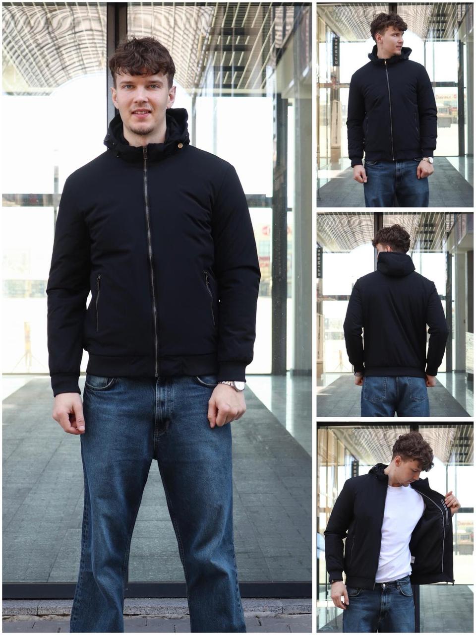 Куртка чоловіча чорного кольору, фото 1