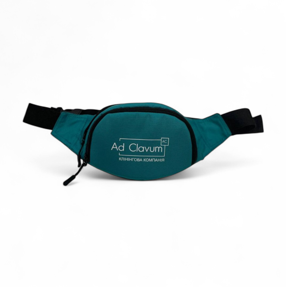 Сумка бананка брендована логотипом компанії