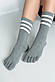 Шкарпетки з пальцами високі жіночі Шарм Apmi 36-39 сірий, фото 4
