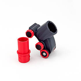 Насадка пиловловлювач для КШМ 125мм. Пиловідвід на болгарку. Пиловідвід для прямого різу плитки