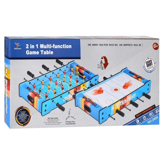 Дитяча настільна гра Футбол на штангах - Аеро Хокей 2в1, фото 1