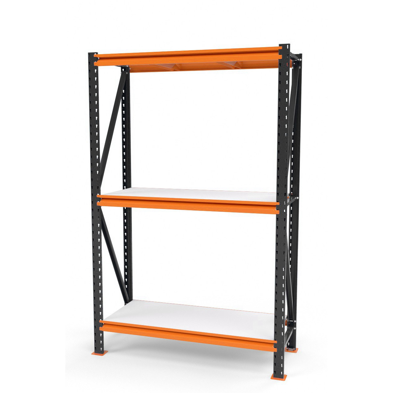 Стелаж | 2000 - 2500 мм | різні розміри | від 330 кг/полка  | ДСП полки 16 мм  | металевий | оцинкований SN3