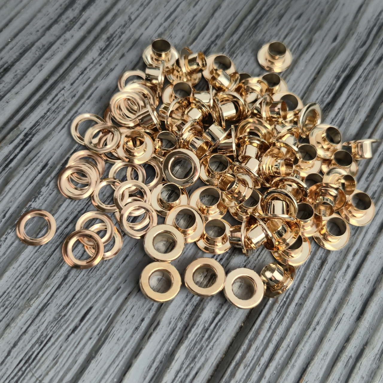 Люверс 5 мм Золото Глянсовий (1000 шт./пач.) Нержавійка