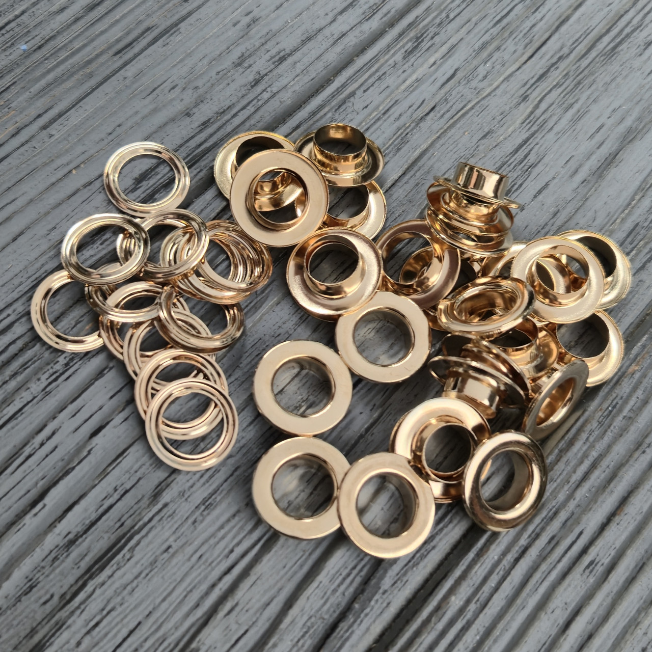 Люверс 10 мм Золото Італійський (1000 шт/уп) Нержавіюча сталь