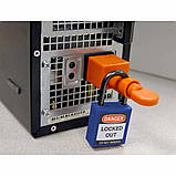 Блокіратор знімного вилкового з’єднання типу IEC Brady Detachable Power Cord Plug Lockout, фото 2