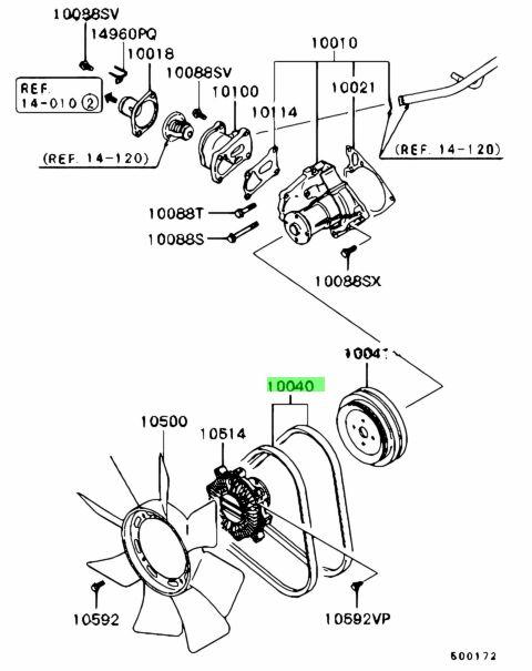 Ремінь генератора JP Group 1118005800, L200, Pajero Sport, OEM MD340661, MD303972