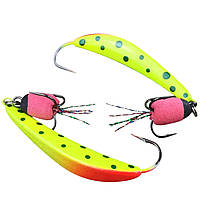 Блешня лижа Goldenfish ручної роботи, трійник Origin, 14 грам колір 001