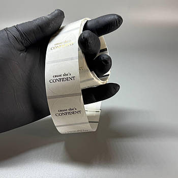 Преміум-наліпки з логотипом і золотим друком | Брендові наліпки на плівці 30×30 мм, 500 шт