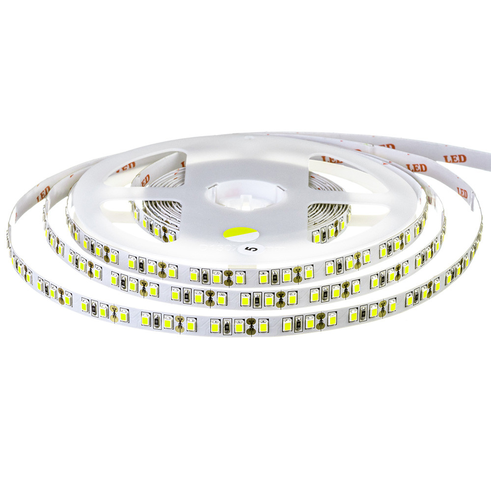 Світлодіодна стрічка 12V smd2835 120led/m 14.4W IP20 9000-12000 K, фото 1
