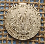 10 франкiв 1971 року. Захiдна Африка (ВСЕАО), фото 2