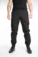 Штани чоловічі чорні, тактичні й міські штани карго з кишенями, зручні й міцні повсякденні