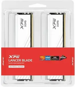 Оперативна пам'ять A-data 32GB (2x16GB) 6000MHz CL30 RGB біла Lancer Blade (AX5U6000C3016GDTLABRWH)