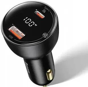 Автозарядка Baseus автомобільна PD 100W 5A для ноутбука (TZCCZX01)