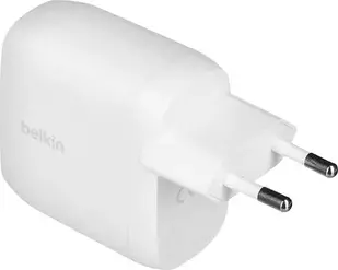 Зарядний пристрій Belkin Подвійний 30W USB-C Power Delivery, білий