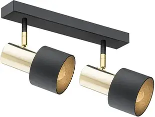 Плафон Argon Spot Black DORIA (925)