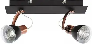 Світильник на рейці Candellux Markus, чорний, мідний (92-37442)