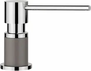 Дозатор для мила Blanco Lato, Silgranit, вулканічний сірий/хром (526954)