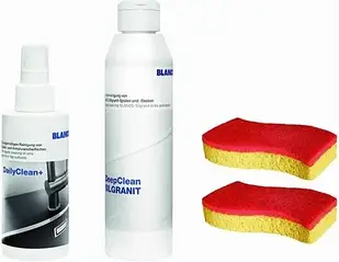 Засіб для чищення Blanco для чищення Silgranitu (Dailyclean+ 1X150Ml Deapclean 1X250Ml Spontex губка X2шт.) (527033)