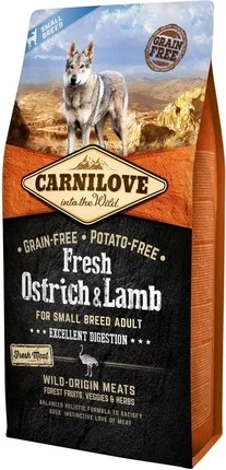 Корм собачий Carnilove Fresh Ostrich & Lamb For Small Breed 6Kg, фото 1