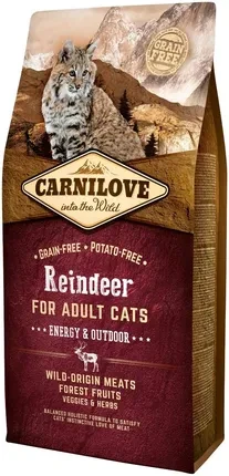 Сухий корм Carnilove Cat Reindeer Energy & Outdoor 6kg, фото 1