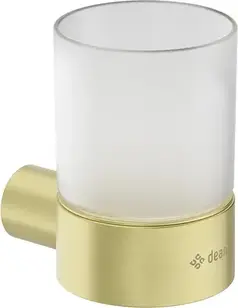 Контейнер для ванної кімнати Deante Round, для зубних щіток, золотий (Adrr911 646990)
