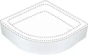 Корпус для душового піддону Deante Plus Ii White KTU_032O