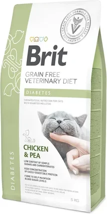 Сухий корм Brit Veterinary Diet Diabetes Chicken&Pea 5Kg, фото 1
