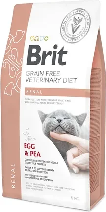 Сухий корм Brit Veterinary Diet Renal Egg&Pea 5Kg, фото 1