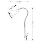 Настільна лампа Violux LIANA Е27 СТРУБЦИНА чорна, фото 2