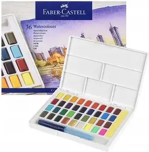 Акварельні фарби Faber-Castell 36 кольорів