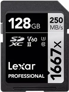 Карта пам'яті Lexar SDXC Professional 128GB 250MB/s V60 19307
