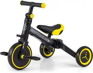 Триколісний велосипед Milly Mally 3W1 Optimus Black