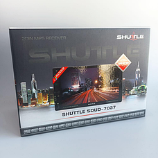 Автомагнітола 2DIN SHUTTLE SDUD-7037 екран 7дюймів сенсорний Bluetooth USB SD FM MirrorLink Чорний, фото 5