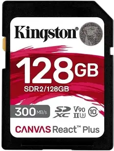 Карта пам'яті Kingston 128Gb Sdxc Canvas React Plus 300Mb/S U3 V90 (Sdr2128Gb)