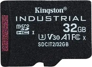 Карта пам'яті Kingston Industrial microSDHC 32GB Class 10 A1 pSLC + SD Adapter (SDCIT232GB)